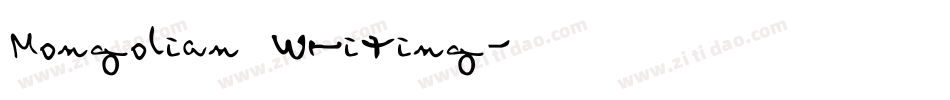 Mongolian Writing字体转换